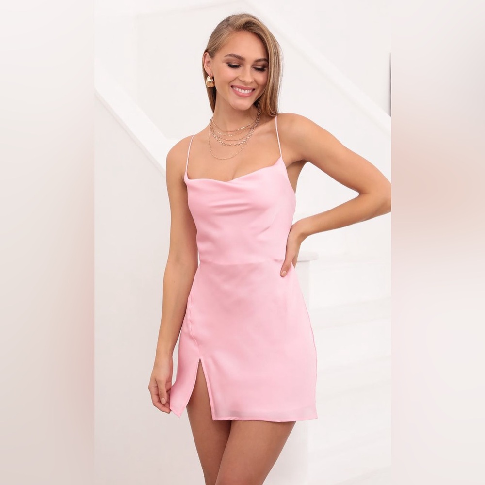 Lucy in the Sky Pink Mini Dress